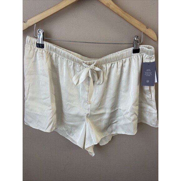 Other - Auden Luxury Collection Satin Pajama Shorts Cream Large